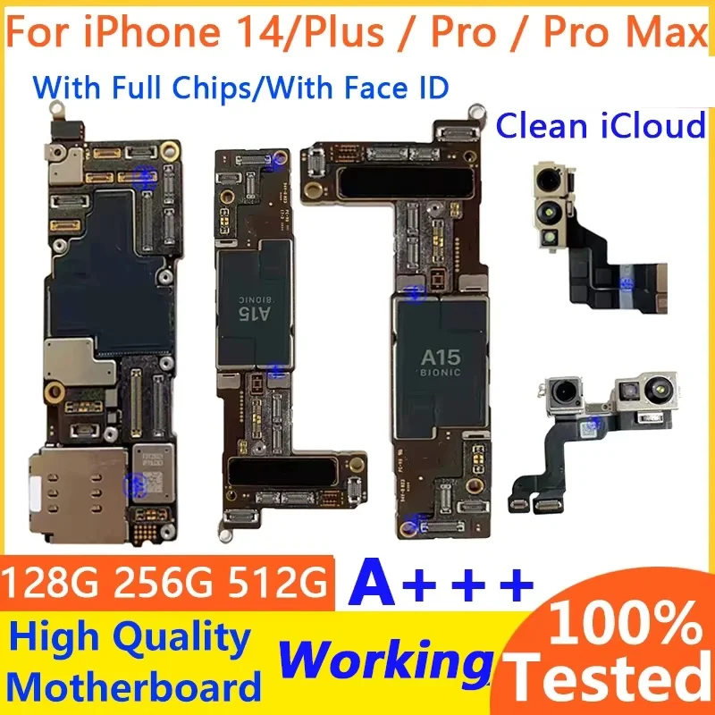 IPhone 14 Pro Max用のロック解除されたマザーボード,ロジックボードの