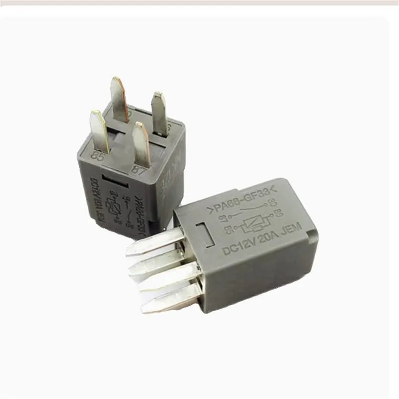 

ГОРЯЧАЯ НОВИНКА PA66-GF33 12 В постоянного тока DCV12 12 В 20 А 4-контактное реле