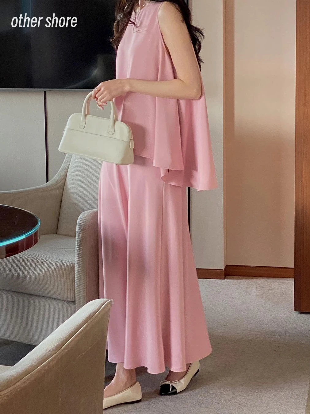 

Other Shore Elegant Vintage Sweet Pink Simple Ankle Length A-Line Customize Formal Occasion Prom Dress Evening Party Gowns