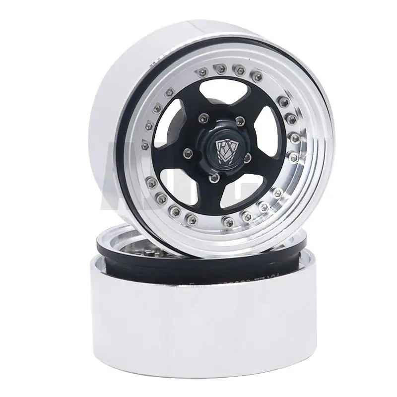 Ajrc Model Car Metal Alloy 1.9 Inch Beadlock Wheel Rims Hubs For Trax Trx4 Axial Scx10 Cc01 D90 1/10 Rc Crawler Car Truck Parts