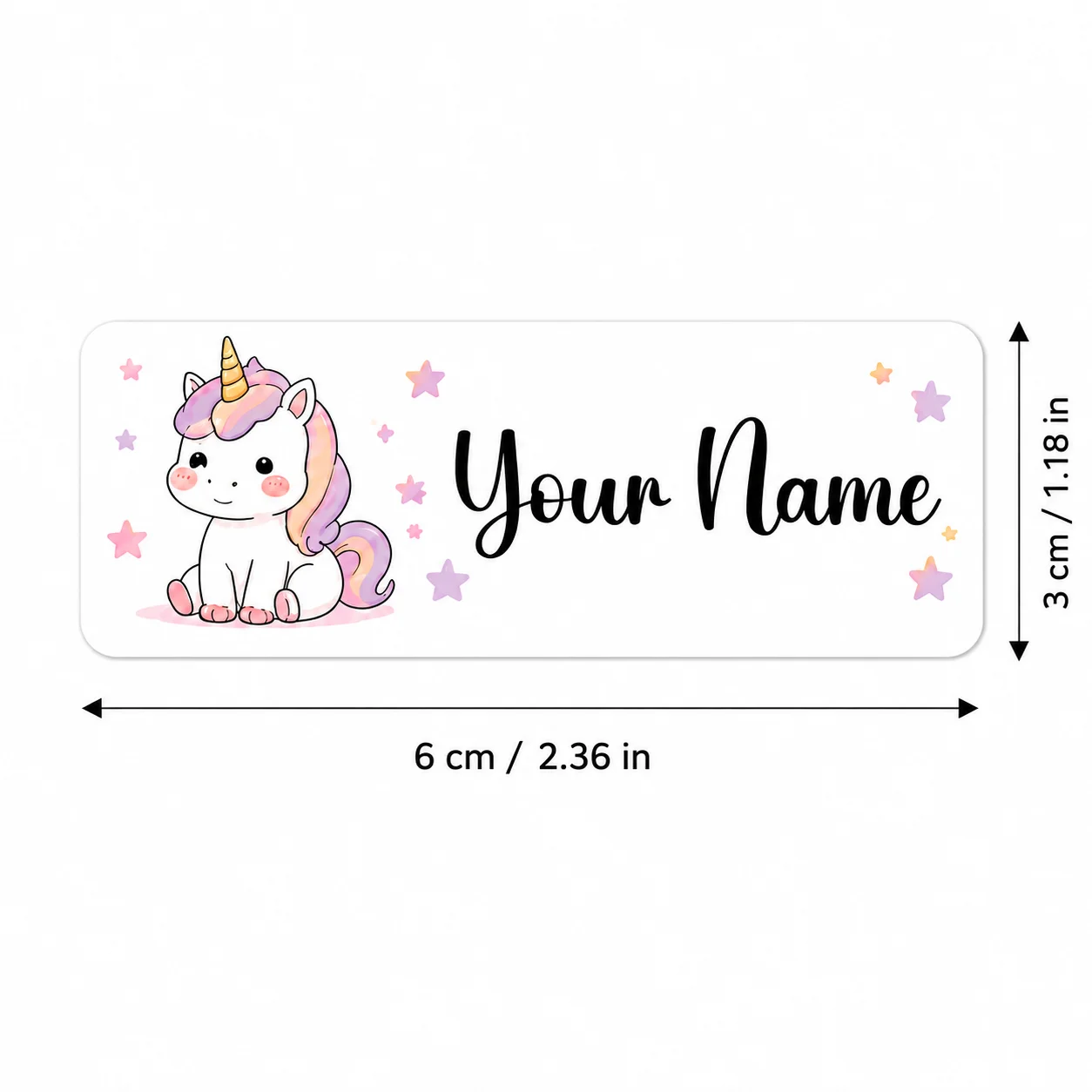 Customized Back-To-School Photo Name Tags, Personalized Text Labels, Suitable for Schools, Offices, Water Bottles, Pencils - Non-Curling Waterproof Name Tags, School Classroom Backpacks, Luggage, Back-To-School Gifts for Children