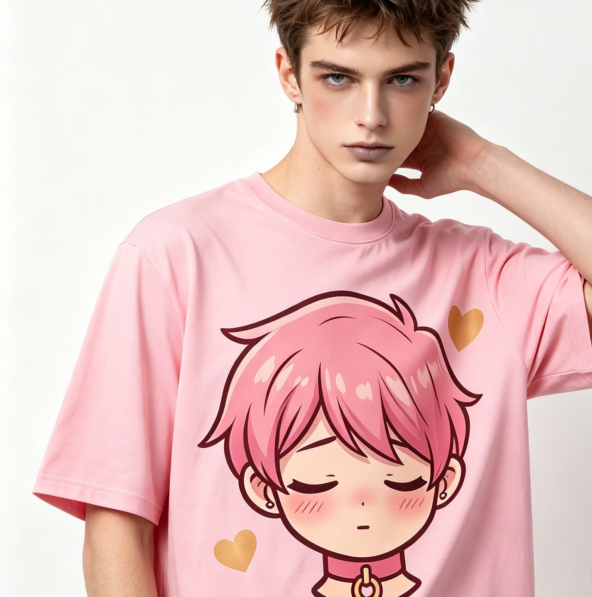 LGBT Black Cotton Chastity Keyholder Graphic Tee Owned Locked Sub Femboy Effeminate Otokonoko Kawaii Crossdresser Top