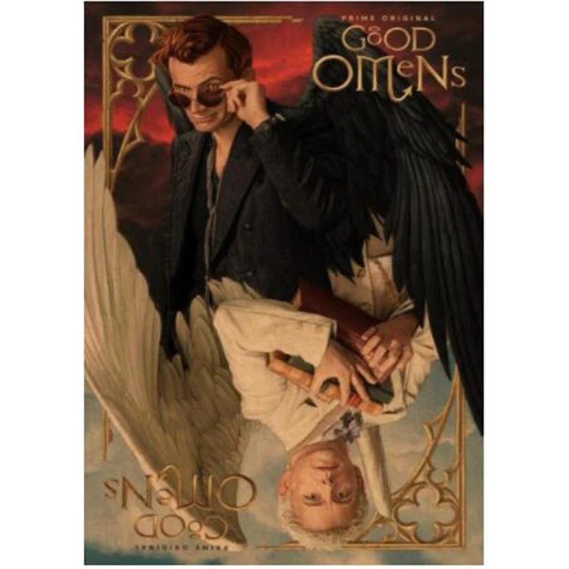 Good Omens TV Poster 5d Diamond Painting New Embroidery Cross Stitch Rhinestones Pictures Full Drill Mosaic Home Decor WG3378