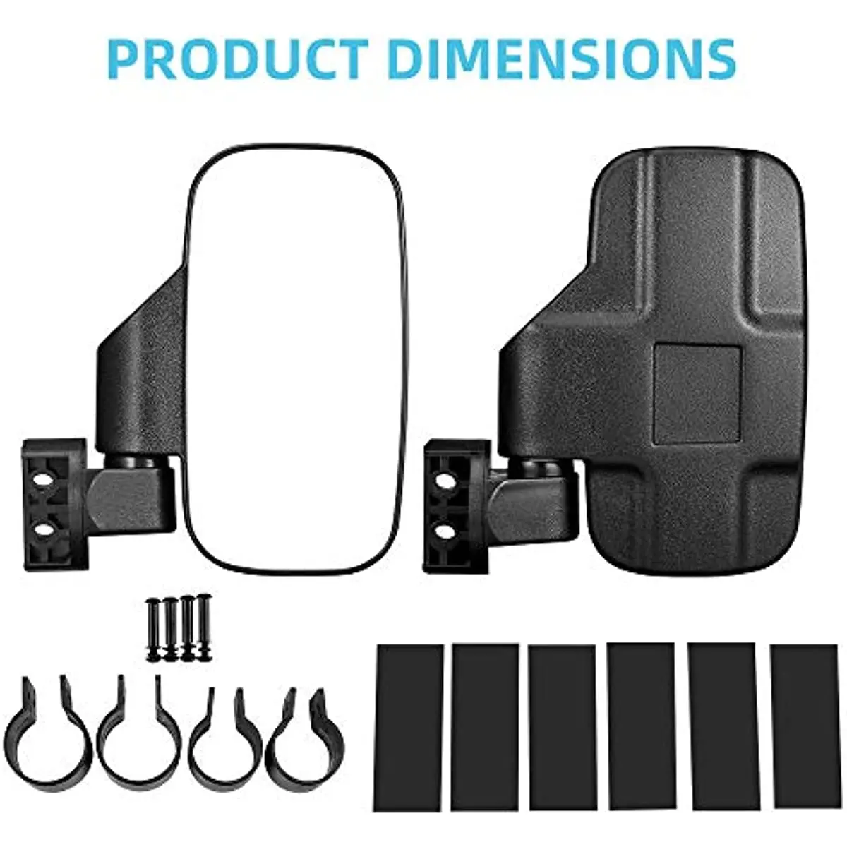 UTV Side Mirrors with 1.75