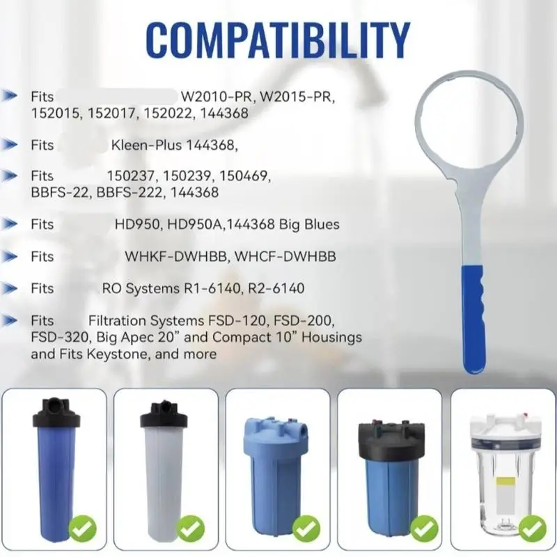 652F Permanent Steel Filter Tool with Ergonomic Rubber Handle for Water Structure Maintenance