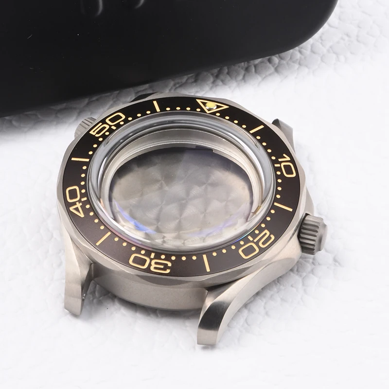 

HEIMDALLR Seahorse 007 watch case super luminous Titanium diving case fit Seiko mod for NH35A NH36A Automatic Movement Sapphire