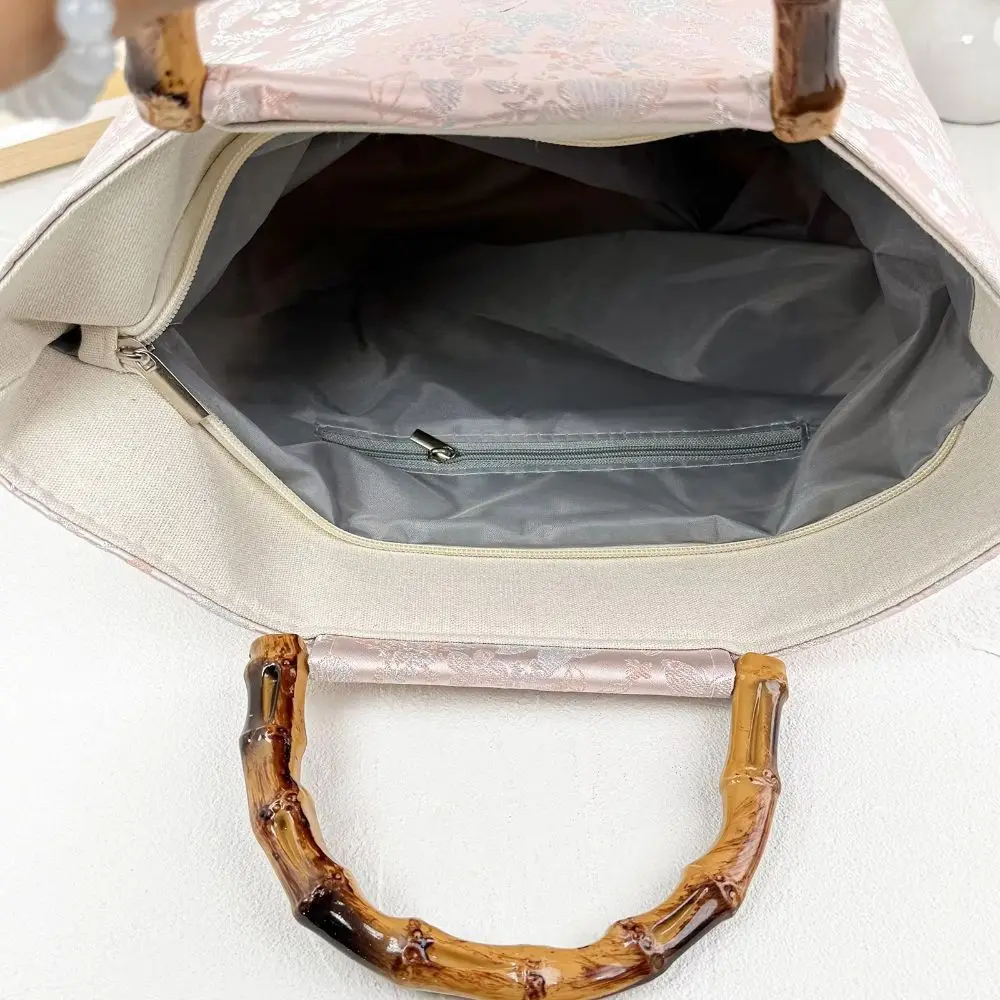 Canvas Material Canvas Tote Bag Chinese Style Design Double-Sided Embroidery Embroidery Handbag Special Edition