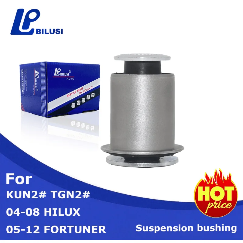 

Bilusi OE: 48654-0K040 Lower Small Bush Durable And Standard For Toyota 2004-2008 Hilux 2005-2012 Fortuner KUN2# TGN2#