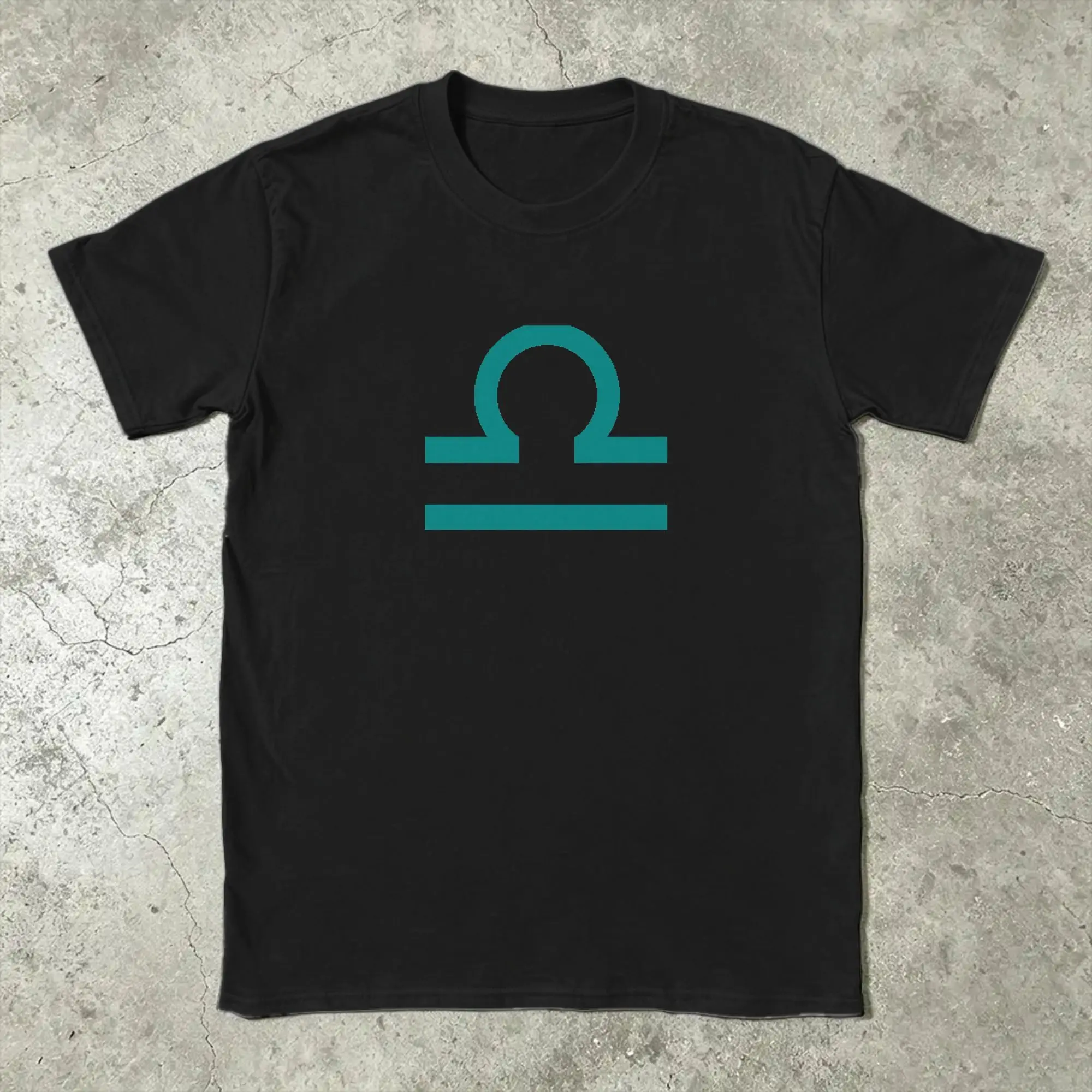 Streetwear T-Shirt Summer libra teal sign Homestucks Fashion T-Shirts  100% Cotton Tshirt for Men's Y2K Fun Top Tees