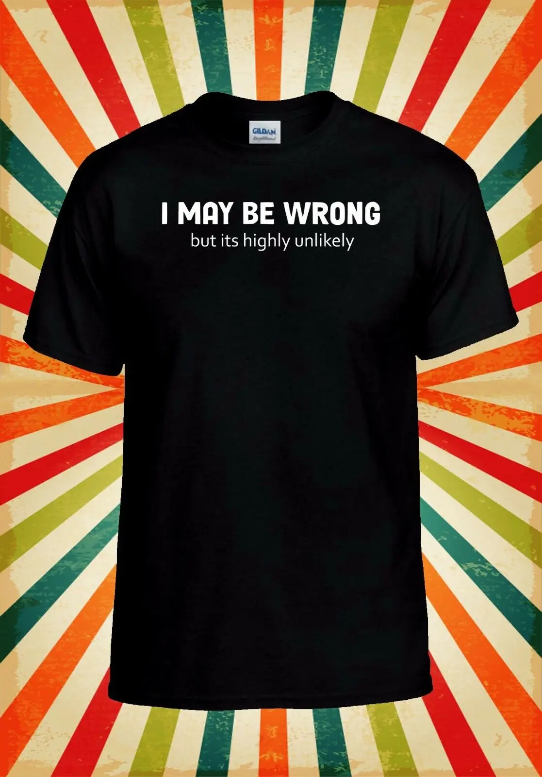 I May Be Wrong Its Highly Unlikely Vest T Shirt 2757