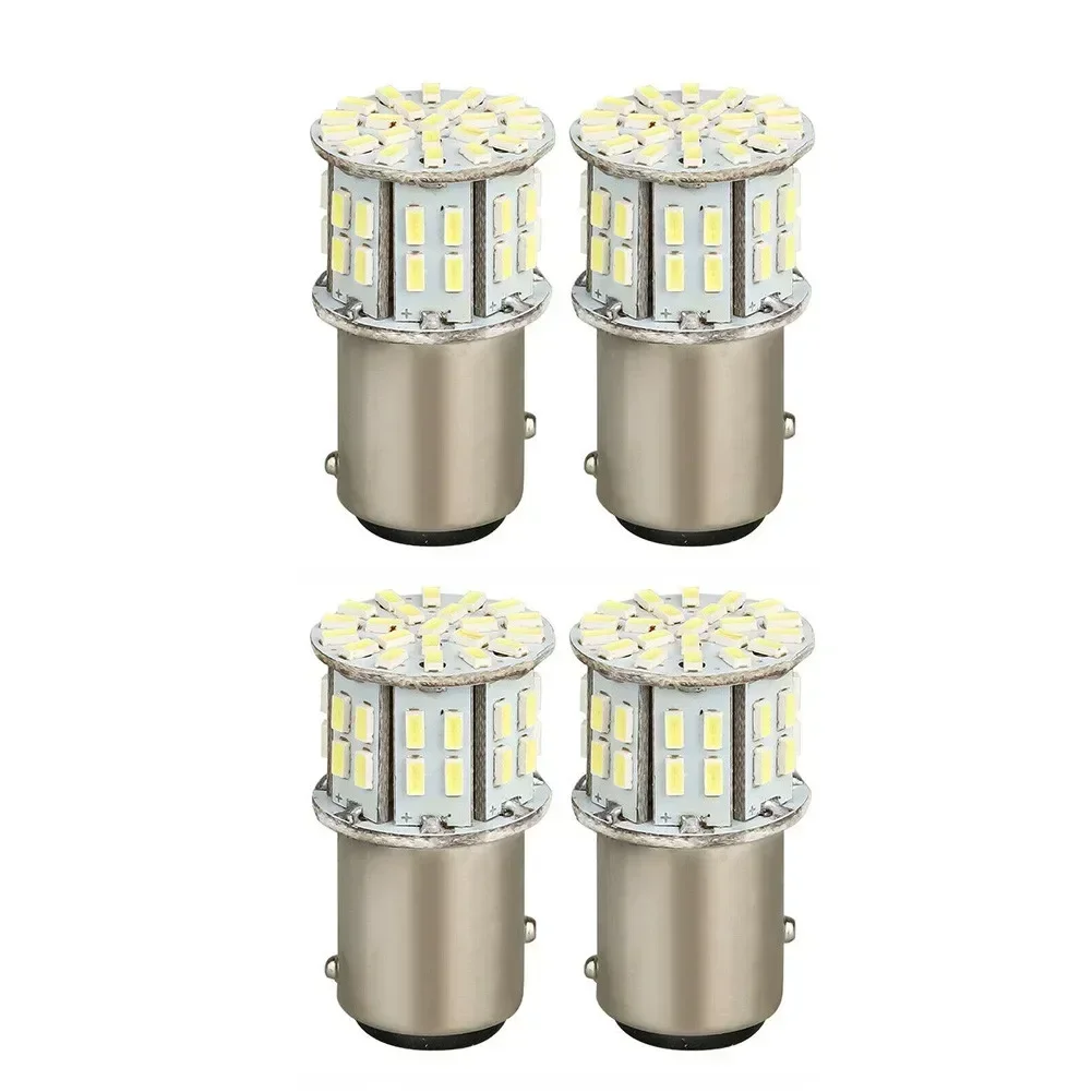 4pcs 6000K Super White 1157 BAY15D 50-SMD LED Tail Stop Brake Light Bulbs 7528 1158 1178A 1196 2057A 2357A 2357NA  P21/5W