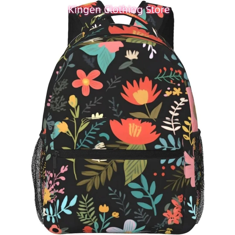 ดอกไม้สีสันสดใสตลกกระเป๋าเป้สะพายหลังแล็ปท็อปน้ำหนักเบากระเป๋าเดินทางอเนกประสงค์น้ำหนักเบากระเป๋าเป้สะพายหลังลำลองสำหรับวิทยาลัยทุกเพศสำหรับฉัน