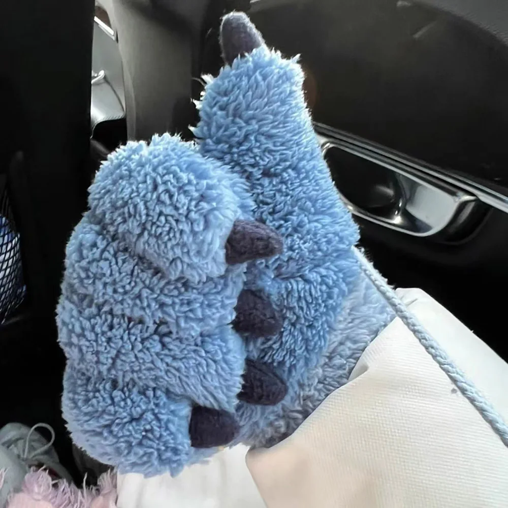 Guanti in peluche con zampa Stitch Kawaii Autunno Inverno Cartoon Guanti spessi e caldi Accessori divertenti Guanti Regali di Natale per le ragazze