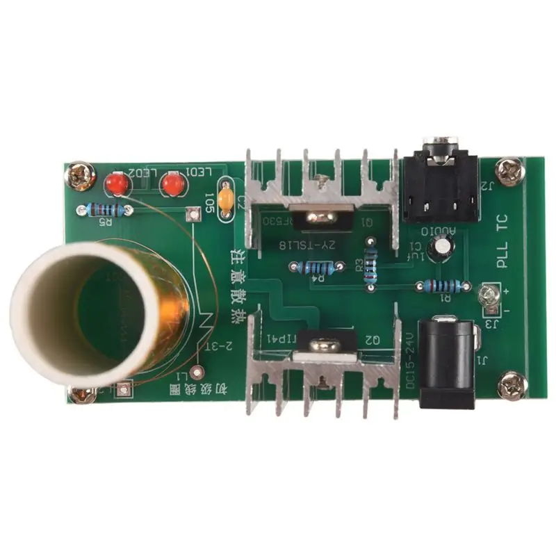 Y22A-1Set Mini For Tesla Coil Kit 15W Mini Music Tesla Coil Plasma Speaker Tesla Wireless Transmission DC 15-24V DIY Kits