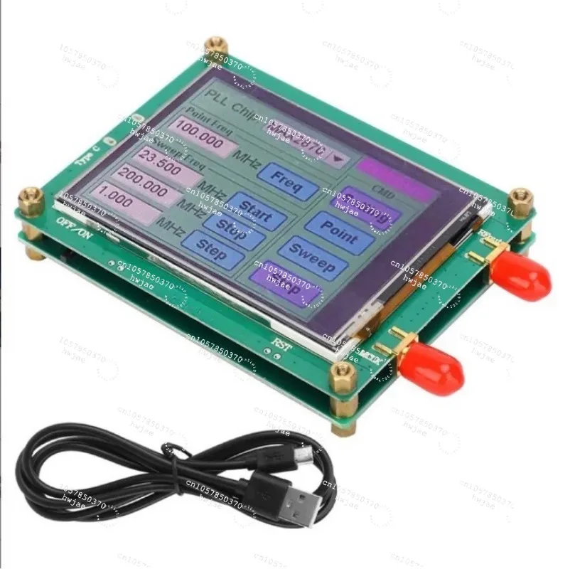 23.5-6200 MHz RF signal source 0.5PPM high stability low noise frequency sweep full touch screen PC controllable