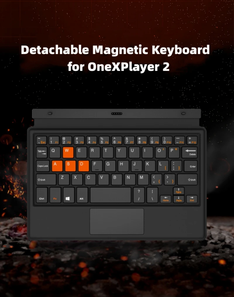 OneXPlayer 2 Keyboard External Detachable Magnetic Wireless Keyboard, Detachable Magnetic Keyboard for OneXPlayer 2 Game Console