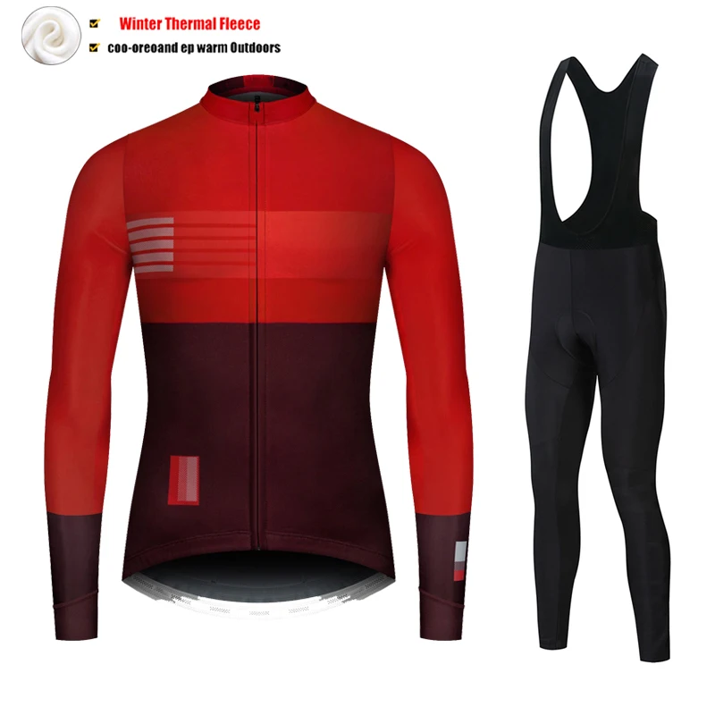 VENDULL Winter Thermal Fleece Cycling Jersey Set Maillot Ropa Ciclismo Keep Warm MTB Bike Wear Bicycle Clothing Cycling Set