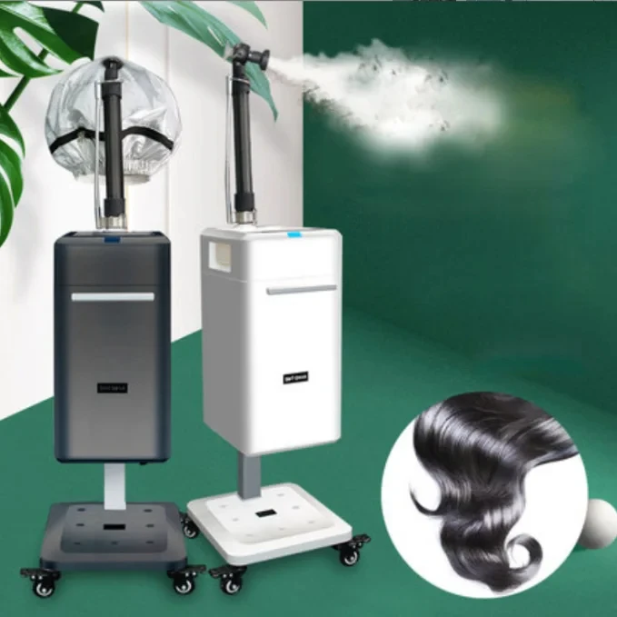 Máquina Profesional de Vaporización para Permanentes con Gorro, Vaporizador Nano Micro Mist para Reparación con Ozono para Salón de Belleza y Barbería