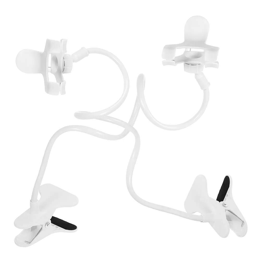 

2pcs Cell Phone Stand Phone Holder Overhead Phone Mount Flexible Phone Clamps for Desk phone holders desk phone mount
