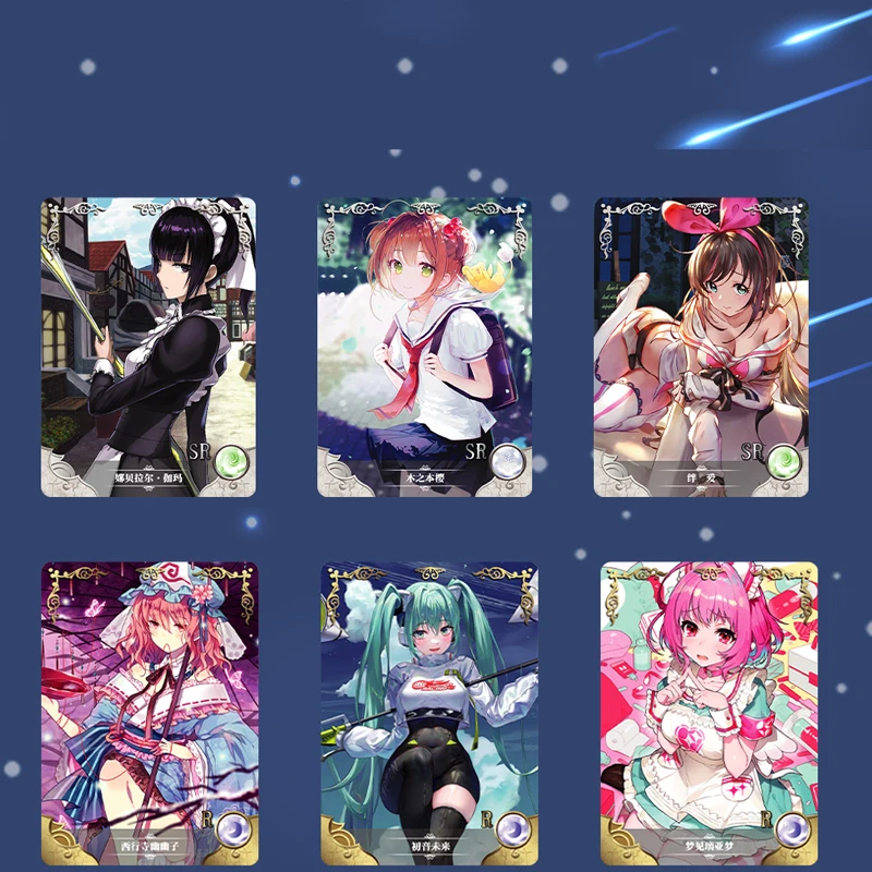 Wholesale XiaoQingWa Goddess Story 2M‑7 YaoShen Chapter Anime Girls Waifu Collectible Trading Cards 48 Booster Boxes Full Carton
