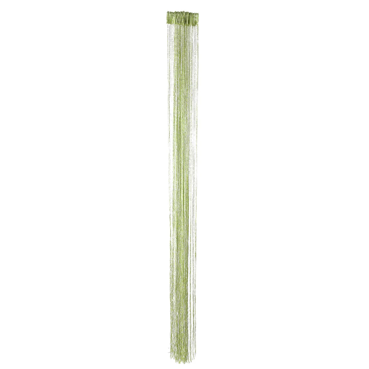 

1pc 2M x 1M Door String Curtain Panel Wall Window Room Divider Tassel Curtain for Home Decoration (Green)