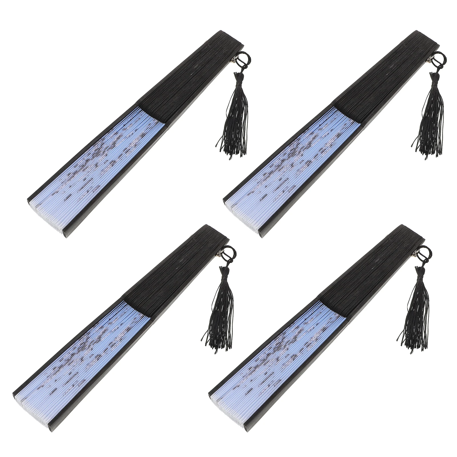 

Foldable Tassel Folding Fan Hand Held Fans Chinese Style Retro Plastics Handheld Manual