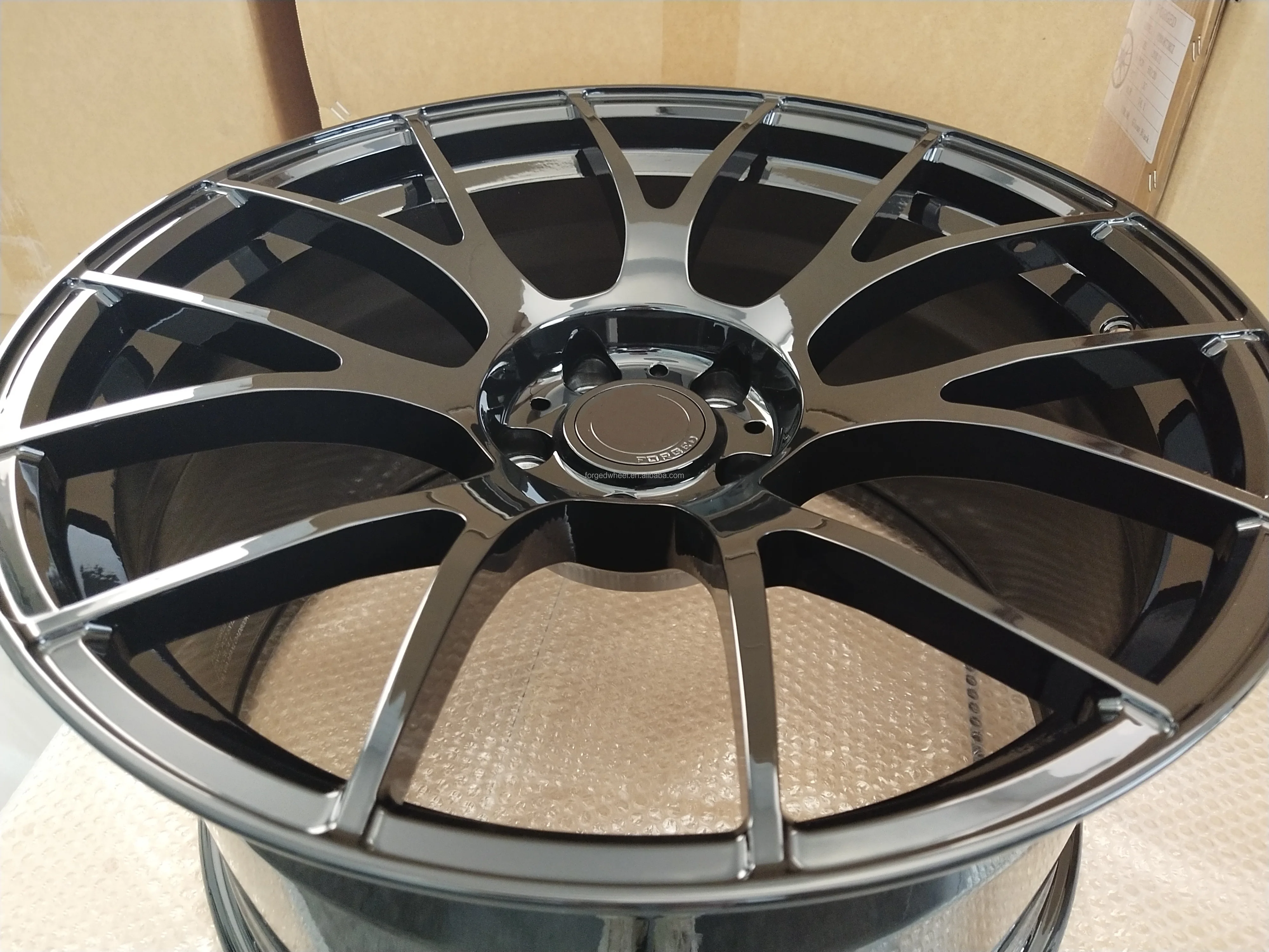 For  Custom Gloss Black Double-Spoke Y Design 16 17  Inch 5x112  Alloy Forged Alloy Wheels for VW Beetle