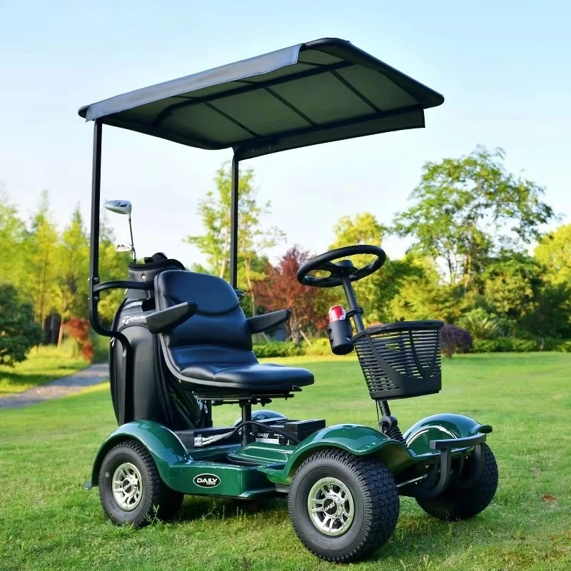 Foldable smart golf cart 800 watts motor 150 kg long-distance travel electric golf cart lithium battery