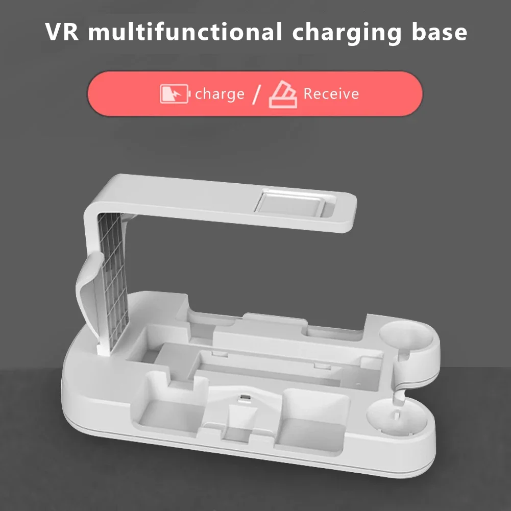 Base de charge 6 en 1 pour PS5 VR Move, contrôleur de jeu, support de support, support de station S6, casque hôte VR