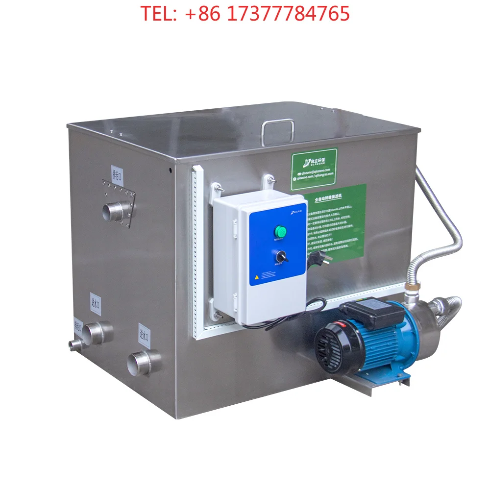 Qihang RAS Aquaculture Koi Pond Fish Farming Water Treatment 30 m 3/h Stainless Steel Rotary Drum Filter QL-PM-30 S 750 W