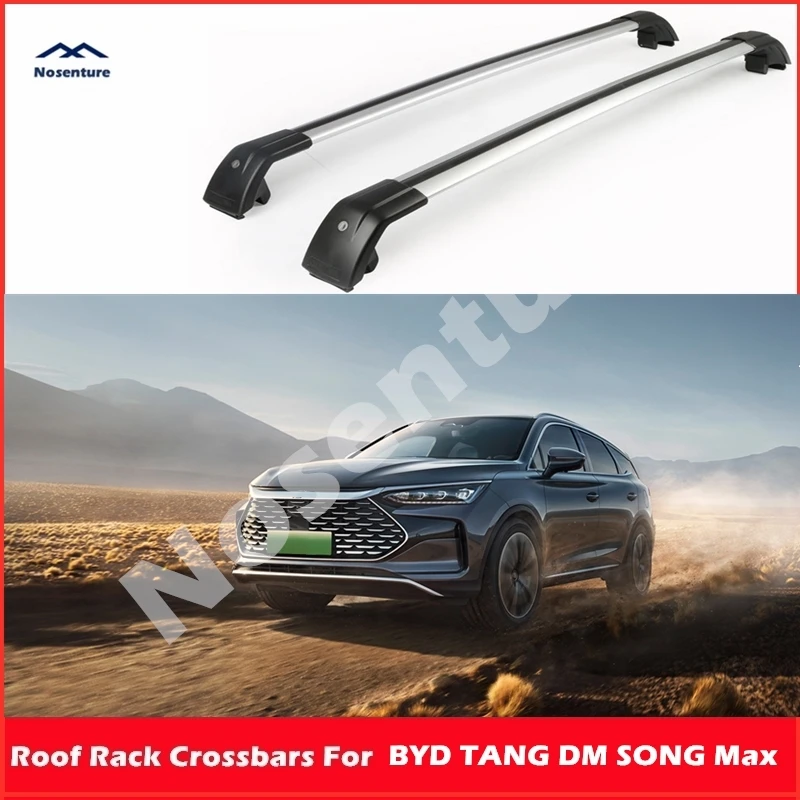 Crossbars for BYD TANG DM/EV/Dmi SONG MAX YUAN Plus Luggage Cargo Carrier Rooftop Aluminum Cross Rail Roof Rack Camping Travel