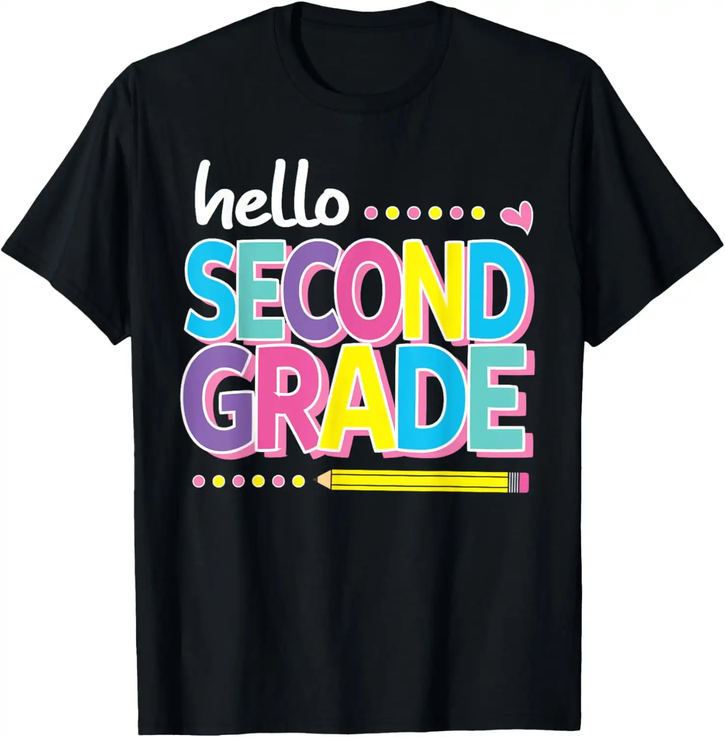 100% Cotton Hello Second 2Nd Grade First Day Back To School 2024 Girls T- Golf Gift T-Shirt For Men And Women