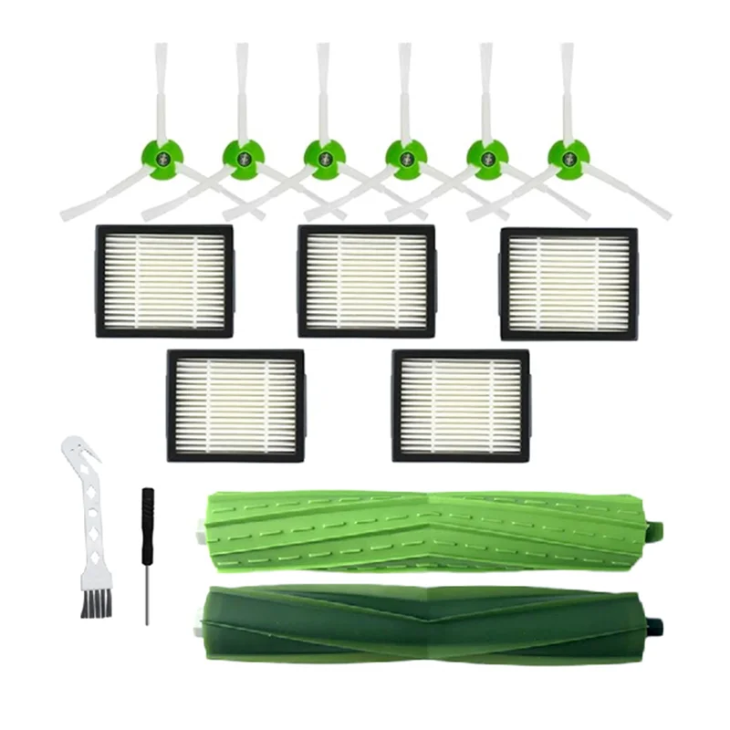 Para Irobot Roomba I7 I7+ I6 I6+ I3 I3+ I8 I8+ I4 I4+ I5 I5+ I2 I2+ I1 I1+ I E rodillo de vacío Cepillo Lateral filtro HEPA-A77G