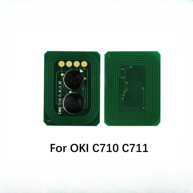 

Обновленные чипы картриджей с тонером для OKI C710 C711 44318612 44318604 устройство сброса счетчика принтера, оптовый Производитель
