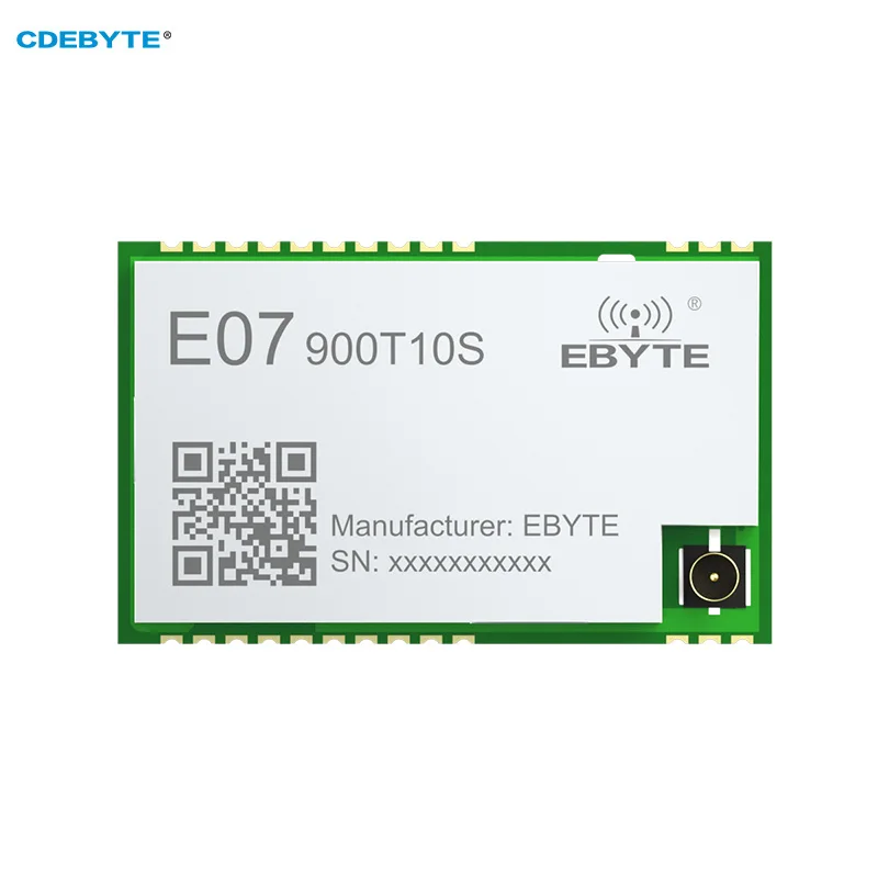 

CC1101 Wireless Module 915MHz CDEBYTE E07-900T10S 10dBm IPEX/Stamp Hole 1.5KM GFSK Cost–Effective SMD Wireless Module Module