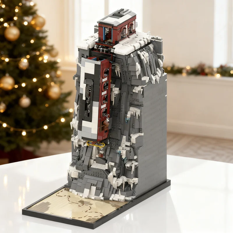4694pcs MOC Uncharted 2 Train-wrecked Diorama Model Building Blocks Christmas Gifts Construction Toys Brick DIY Birthday 3D