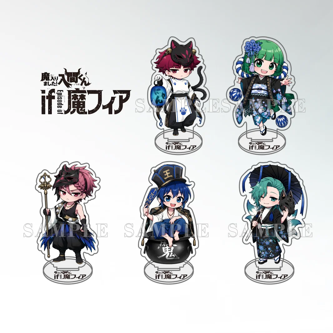 Anime Welcome to Demon School! Iruma-kun Mashudan 10CM Chibi Cute Acrylic Stand Desktop ornament Keychain Gifts