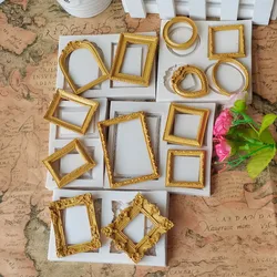 Various Sizes Of Photo Frames Borders Silicone Mold Cake Decoration Mold Chocolate Candy Manufacturing Tools