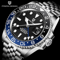 PAGANI DESIGN 40MM Ceramic GMT Automatic Watch Men's Mechanical Watch Sapphire Glass 100m Waterproof Men's Mechanical Watch