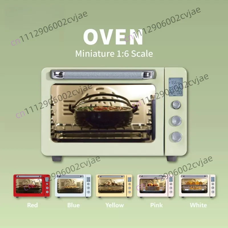 Mini Luminous Electric Oven 1/6 Miniature Multifunctional Baking Box Model