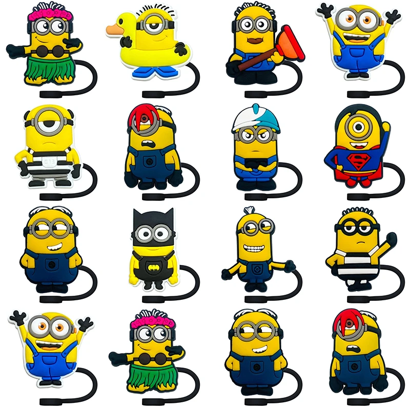

Classic Cartoon Series Straw Cover Cap 10MM Eco-friendly Straw Plug Splash Proof Drinking Cup Accessories Home Party Gift
