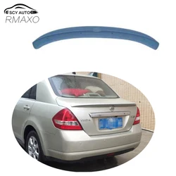 For NISSAN TIIDA Spoiler 2006-2009 TIIDA spoiler  High Quality ABS Material Car Rear Wing Primer Color Rear Spoiler