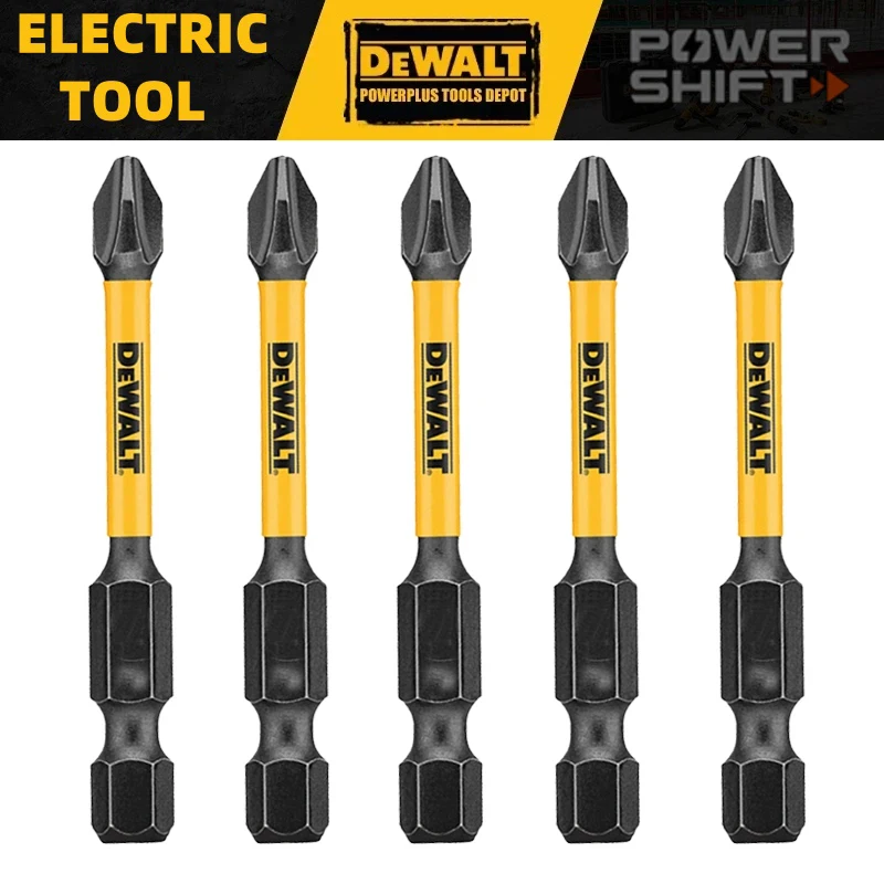 

Dewalt Original PH2 57MM Bits Set Batch Header High Speed Steel Electrician Carpentry Dedicated Drill Bit Power Tools Part 5Pcs