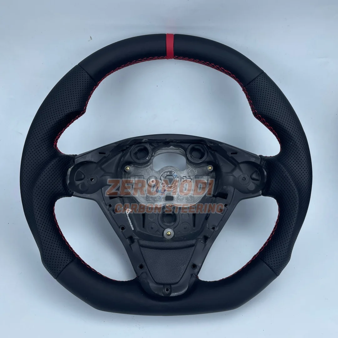 Customizable Sport Racing High Quality Leather Steering Wheel Fit For Ford Fiesta MK7
