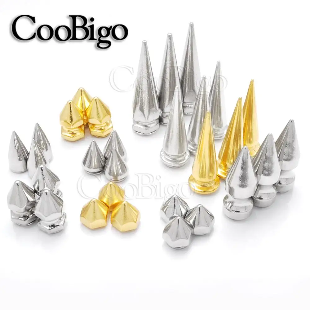 

20set Screwback Rivet Spikes Cone Studs For Punk Leather DIY Craft Garment Clothes Bag Shoes Accessories 8mm~33.5mm