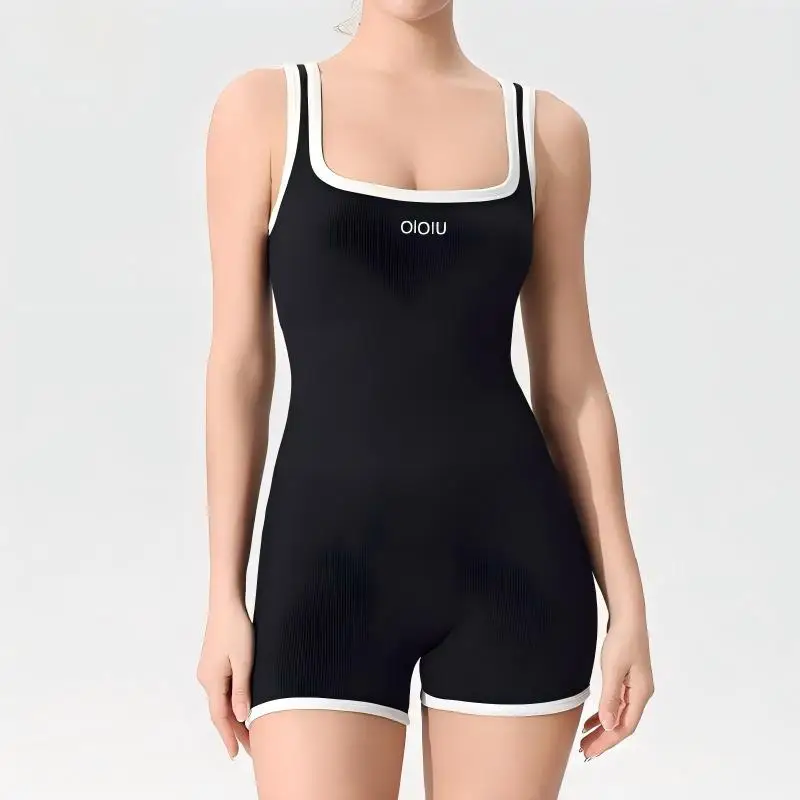 OLOIU High-end One-Piece Yoga Set for Women - Fitness Back Cover One-Piece Dress with Tight Fit and Built-in Chest Pad Yoga Set