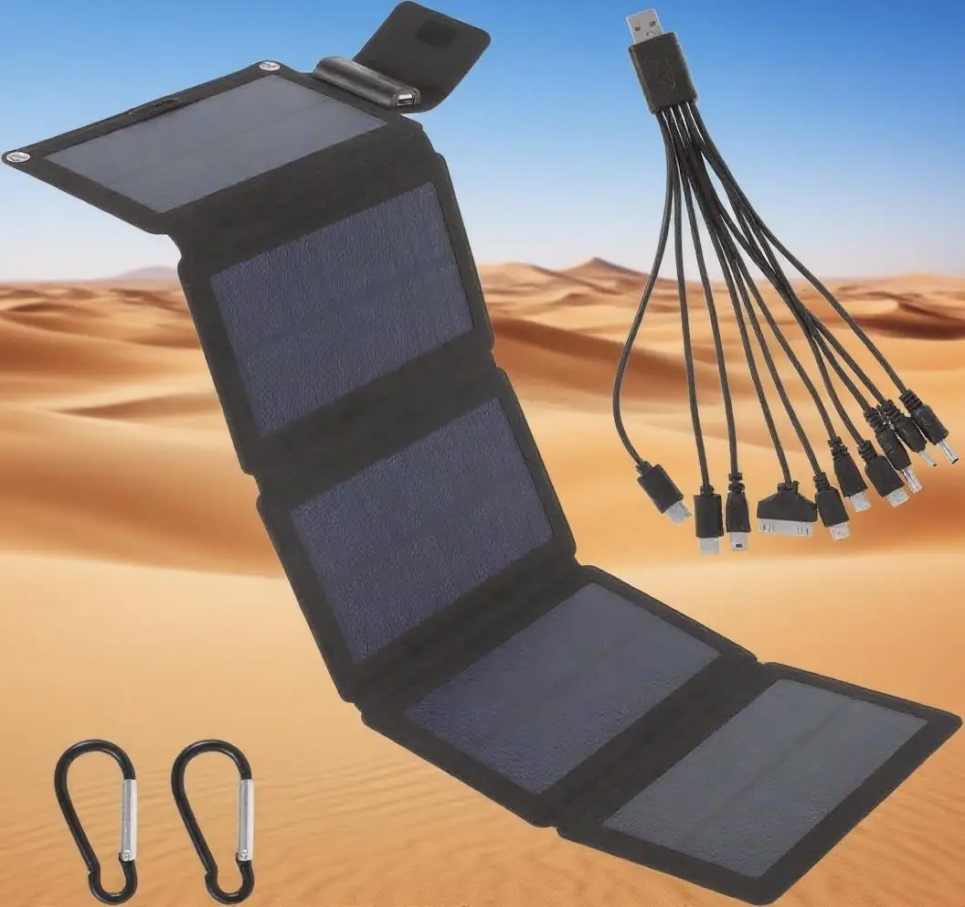 800 W faltbares Solarpanel-Telefonladegerät, 5 V, Solarpanels, Platte, USB-Solarmodule, Powerbank für Handy, Camping, Notfall