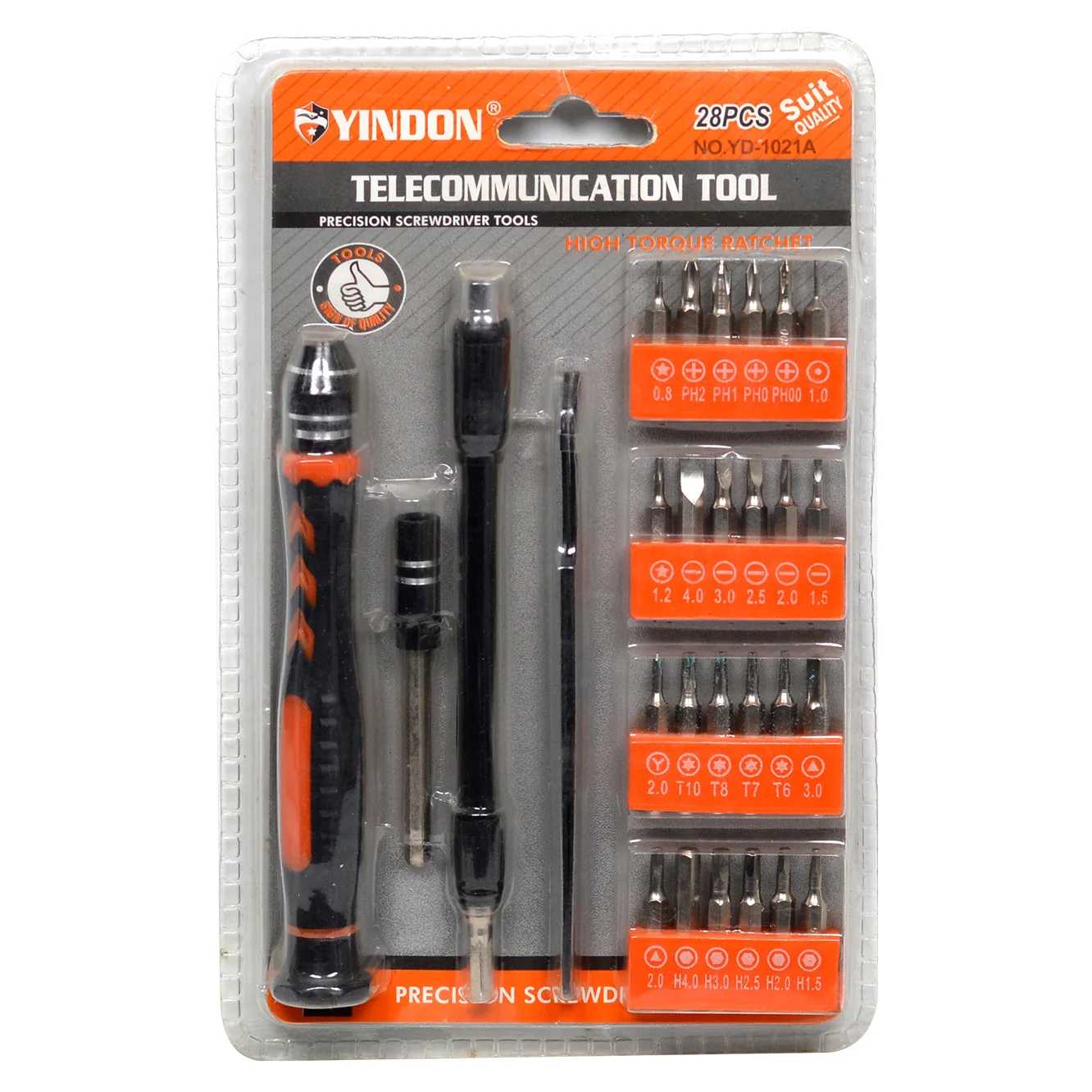 28in1 Watch Repair Telecom Screwdriver Driver Combo Set Phillips Flathead Magnetic Bit Set for Phone Laptop Watch Home DIY Kit