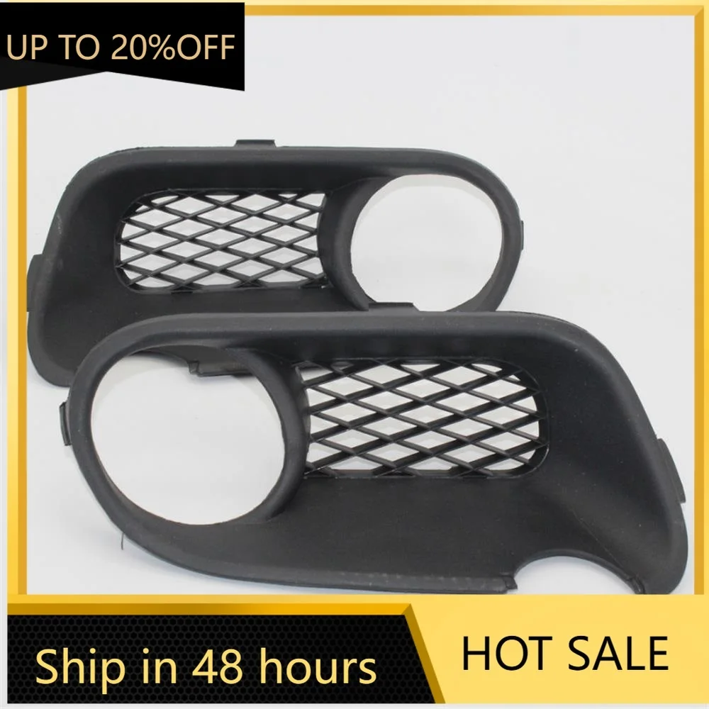 

2 шт. для VW Touareg 2003 2004 2005 2006 2007 автомобильный Стайлинг передний бампер противотуманная фара противотуманная фара нижняя решетка крышка с отверстием НОВАЯ