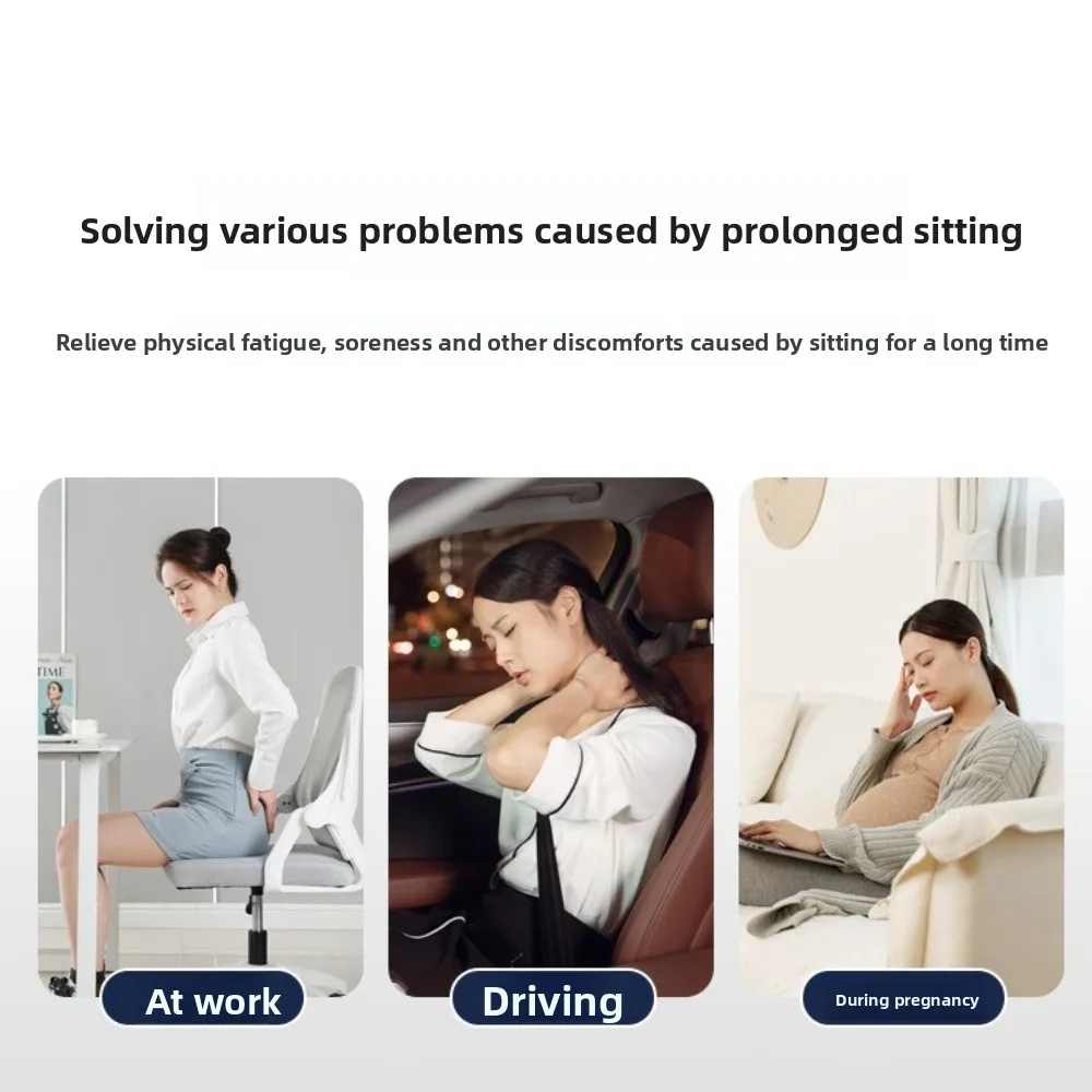 

Ergonomic Design High Resilience Cushion Ultra Soft Anti-Slip Tailbone Pillow Breathable High Resilience Chair Cushion Home Use